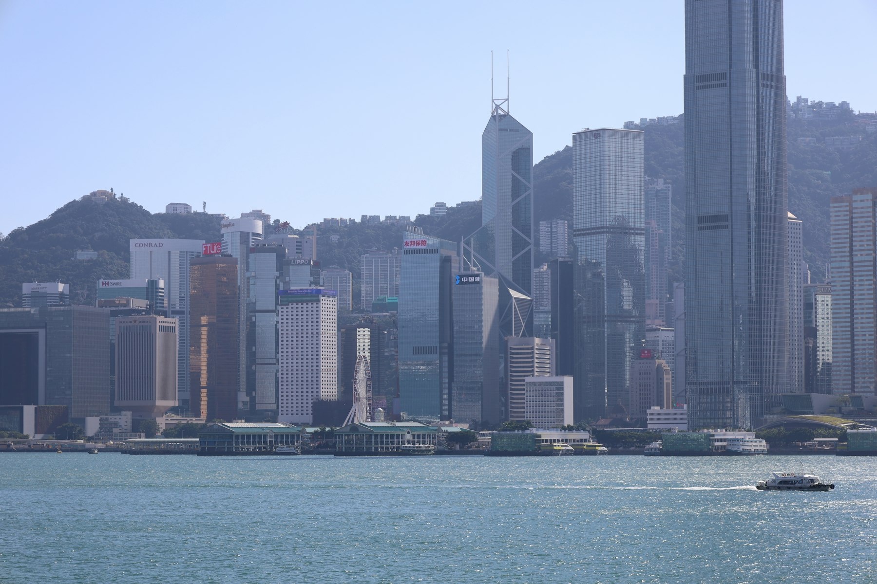 Hong Kong skyline at dusk